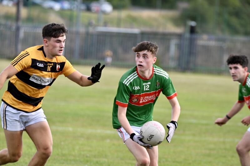  Conor O’Gorman with possession for Clonakilty. Picture: Larry Cummins
