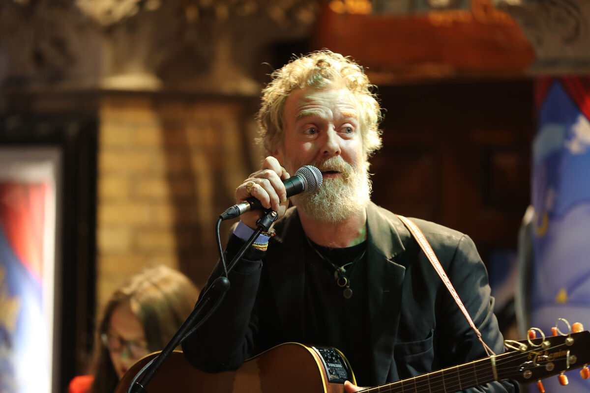 Glen Hansard was a driving force in the Grafton St Christmas Eve busk each year in aid of Dublin Simon Community. File picture: Niall Carson/PA