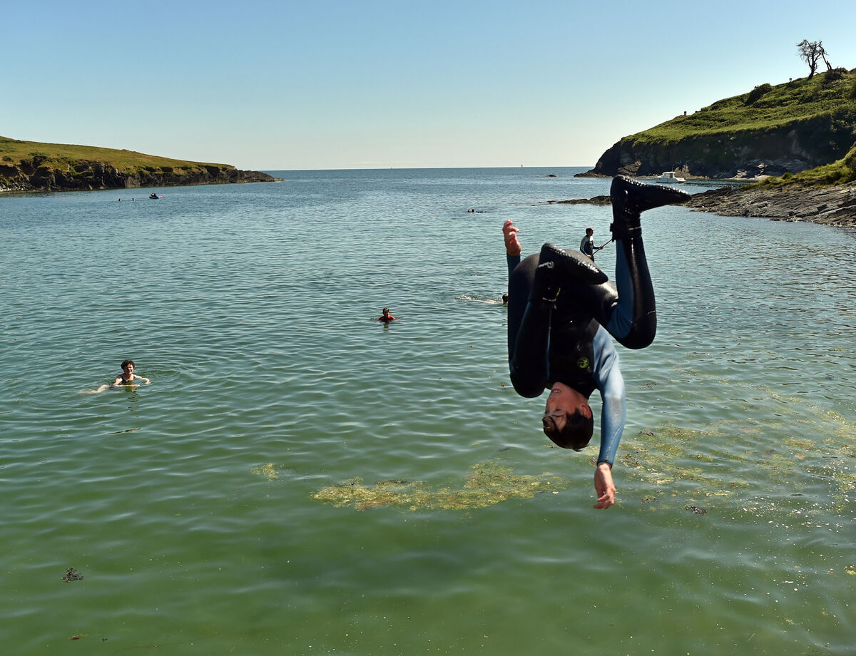  A Sandycove somersault. Picture: Eddie O'Hare