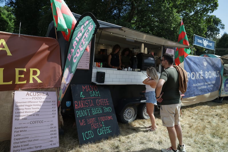 The Acushla food truck arrived at the All Together Now festival from Westport, where it spent the week feeding hungry Mayo supporters. Photograph: Enda O'Dowd