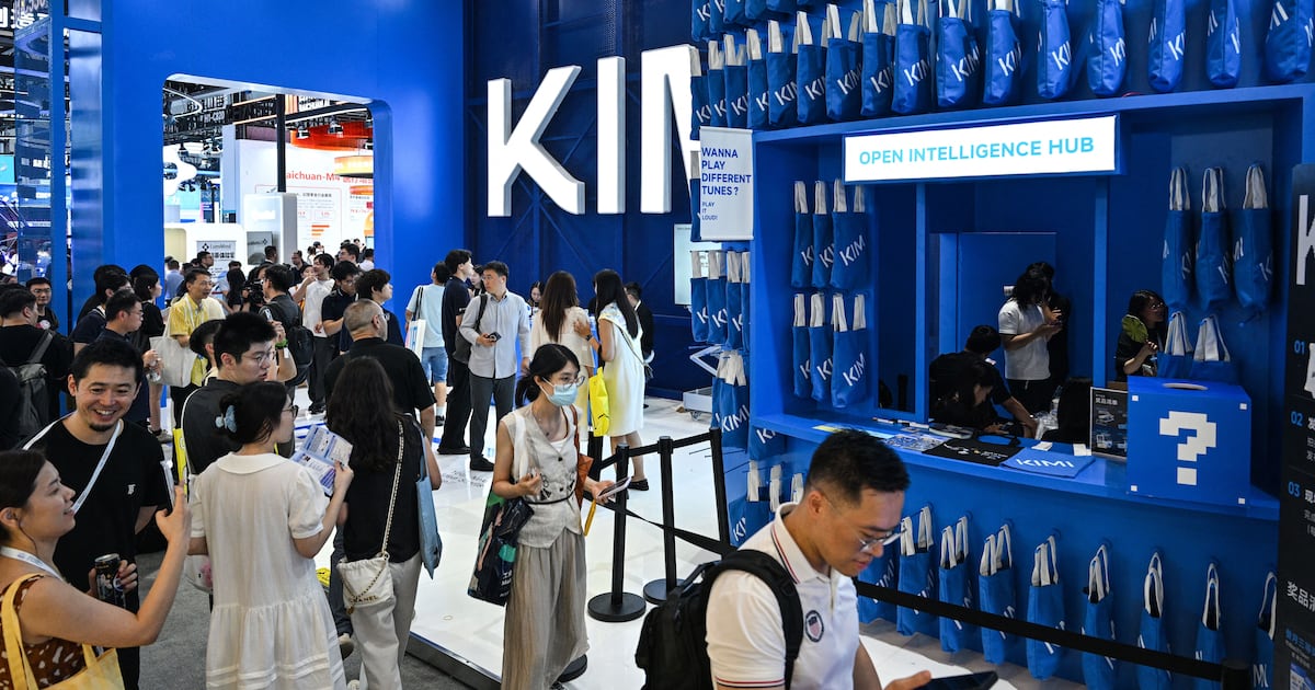 Amid a wall of blue tote bags, China’s vaulting AI ambitions come into view – The Irish Times