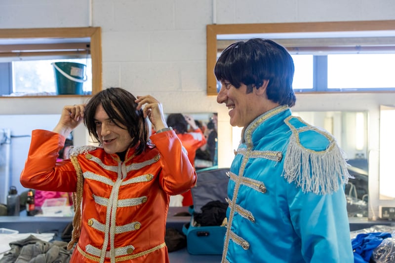 The Classic Beatles: Rob McKinney as George Harrison and Scott Maher as Paul McCartney. Photograph: Tom Honan for The Irish Times