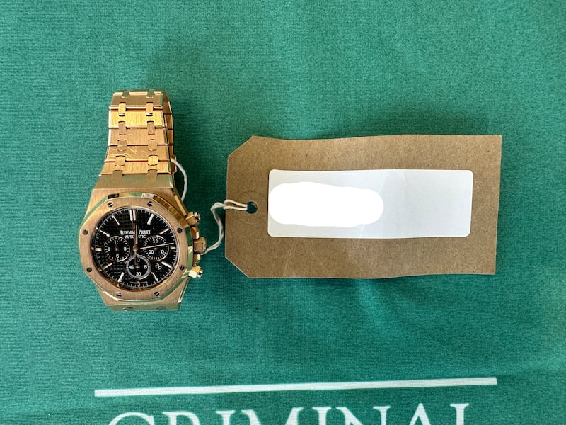 An Audemars Piquet watch as featured in a Cab auction.
