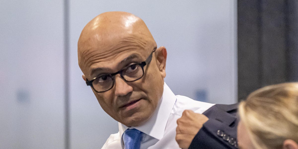 Microsoft's CEO Took a Veiled Swipe at AI Model Makers Like Anthropic