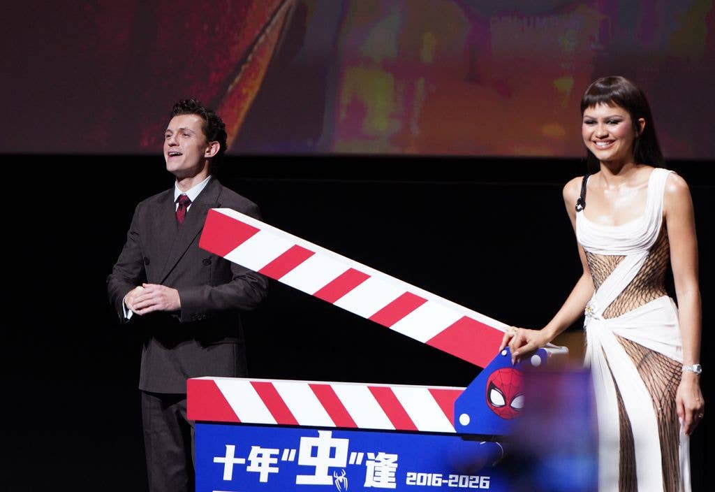 The couple appeared onstage at the premiere