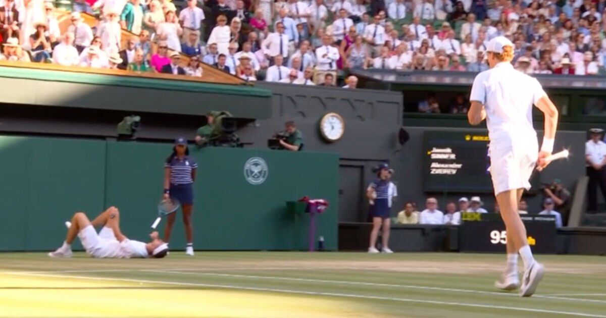 Alexander Zverev's nasty fall in Wimbledon final as Jannik Sinner rushes to help | Tennis | Sport