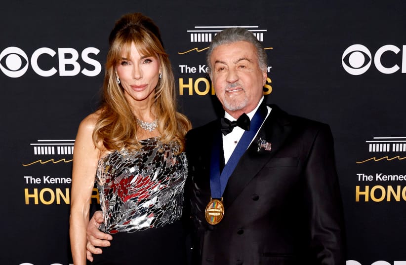 (L-R) Jennifer Flavin Stallone and Sylvester Stallone attend the 48th Kennedy Center Honors at The Kennedy Center on December 7, 2025.