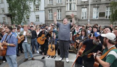 ‘It just feels like losing a friend’: Glen Hansard fans take to the street to sing and remember – The Irish Times