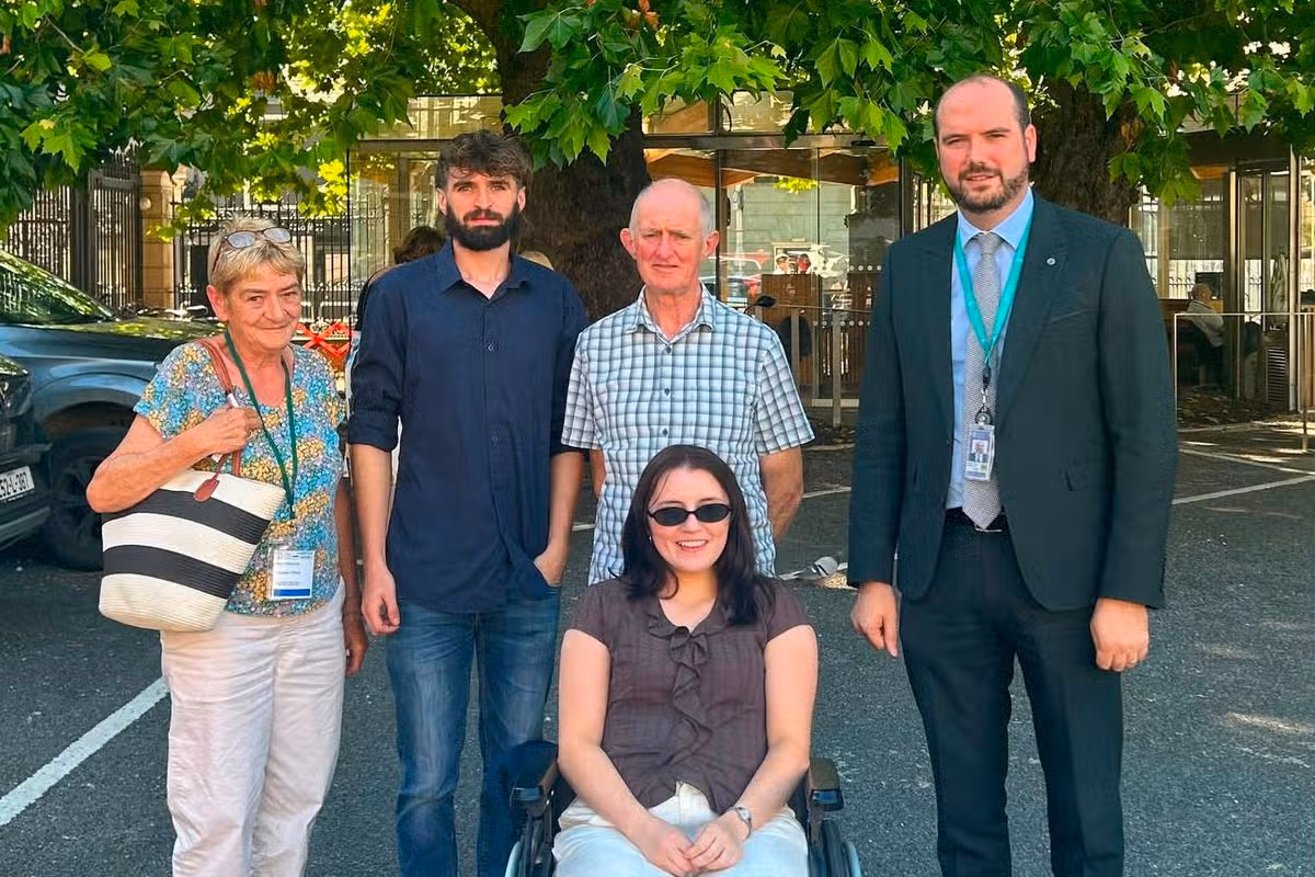 Emma O’Shea with her Mom and Dad, Ted and Catherine, brother Kevin, and Senator Noel O'Donovan