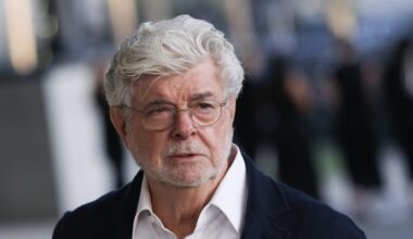 US executive producer George Lucas attends the Los Angeles County Museum of Art's (LACMA) opening gala for the David Geffen Galleries at LACMA in Los Angeles, on April 16, 2026