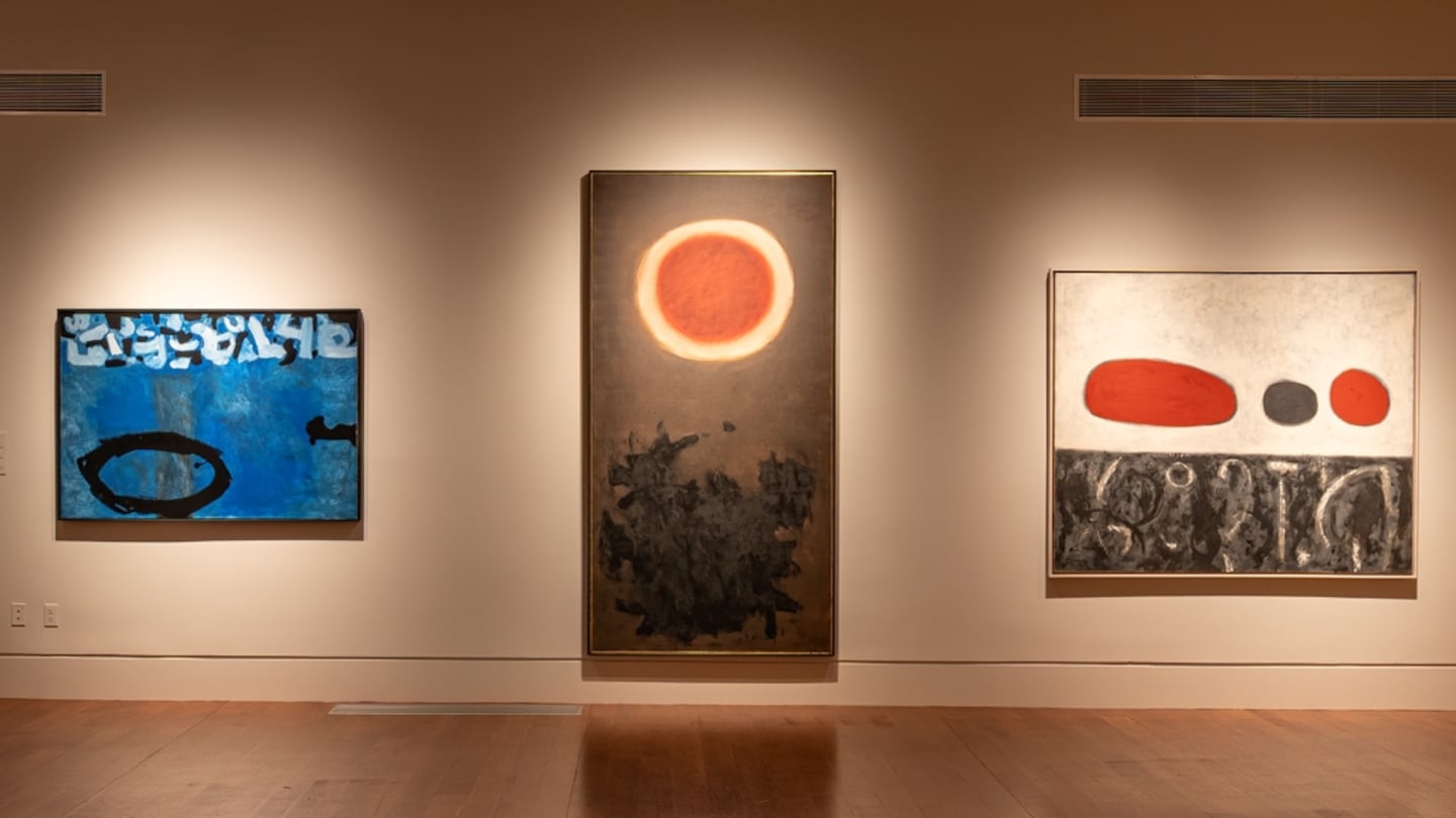 Late works by Adolph Gottlieb at "Avery, Gottlieb & Rothko: By the Sea," at the Cape Ann Museum.