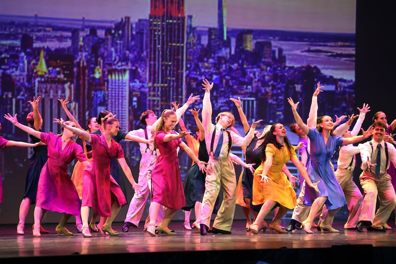 Showstoppers, choreographed by Bill Deamer, performed on stage at the Dance World Cup at the Convention Centre Dublin. Photograph: Dara Mac Dónaill/The Irish Times