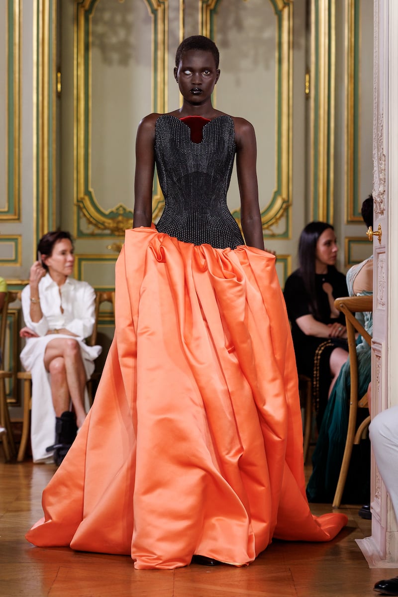 A look from Michael Stewart's debut collection Standing Ground. Photograph: Ik Aldama