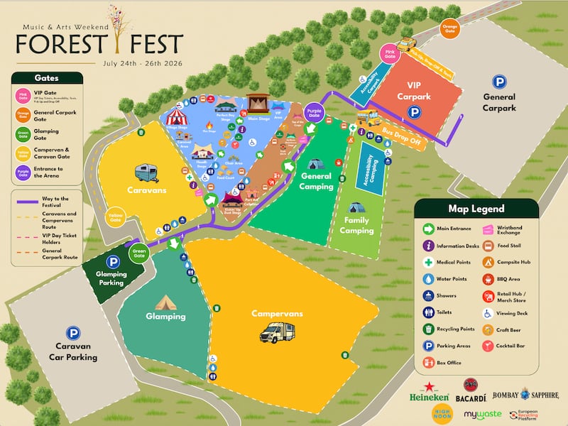 Forest Fest map