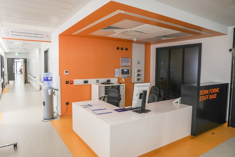A staff base at the new surgical hub in Swords.    Photograph: Enda O'Dowd/The Irish Times