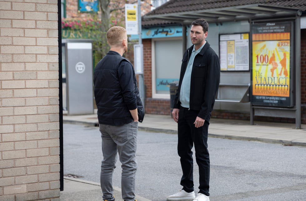 Kit Green, Gary Windass, Coronation Street kit green, gary windass, coronation street