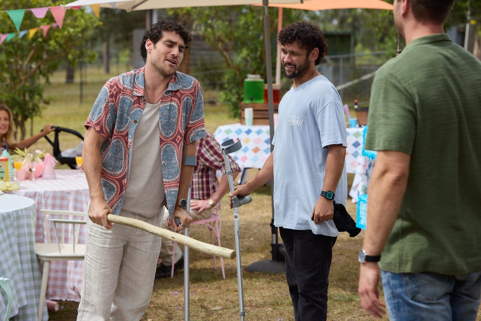 Sonny Baldwin, Mali Hudson and Levi Fowler in Home and Away sonny baldwin, mali hudson and levi fowler in home and away