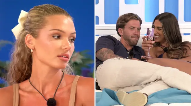 Love Island's Julia Mayska and Aidan and Murphy and Priya Jaswal pictured together.