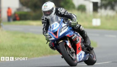 James Walsh in action at the Tandragee 100