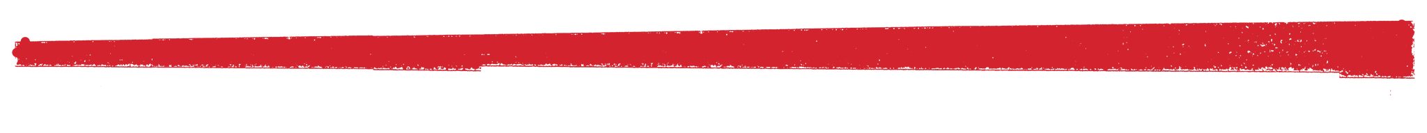Thick red horizontal brushstroke on black background.