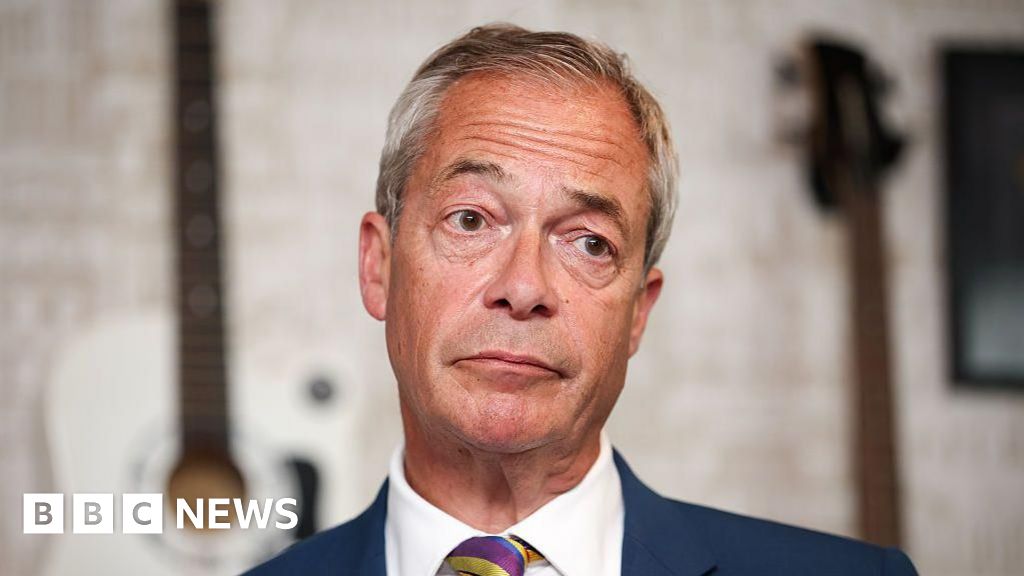 Farage says he's 'done no wrongdoing' after benefits from ally not declared - BBC