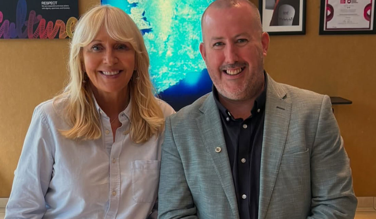 Kieran O Malley speaking to Miriam O' Callaghan after losing his wife Liz 