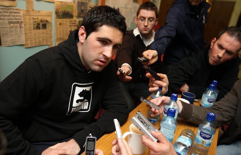 Kerry’s Bryan Sheehan meeting the press in 2008. Photograph: Lorraine O'Sullivan/Inpho