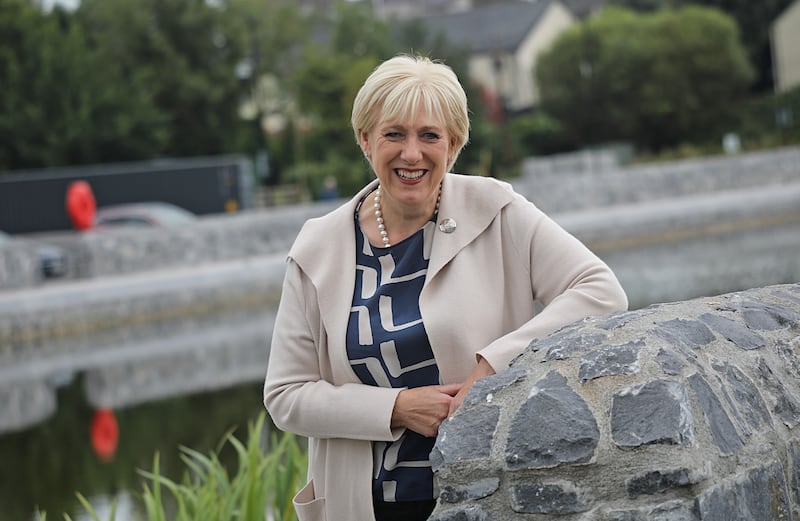 Heather Humphreys poses at the Ulster Canal in Clones, Co Monaghan, on the day her nomination for last year's presidential election was confirmed. Photograph: Lorraine Teevan Photographers
