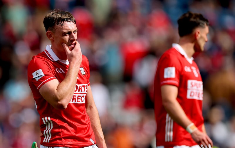 Cork's Robbie O'Flynn after the match. Photograph: Ryan Byrne/Inpho
