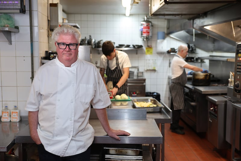 Paul Flynn in the kitchen