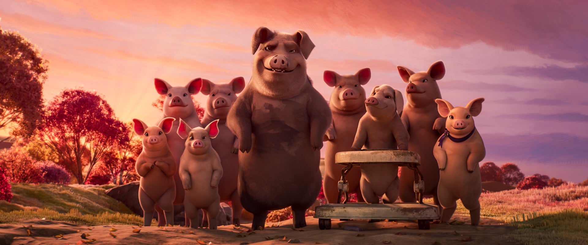 The pigs of Serkis’s very modern take on ‘Animal Farm’