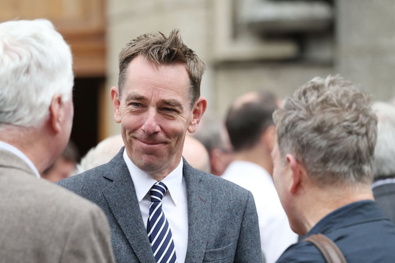 Ryan Tubridy, a nephew of David Andrews, at the funeral. Photograph: Alan Betson

