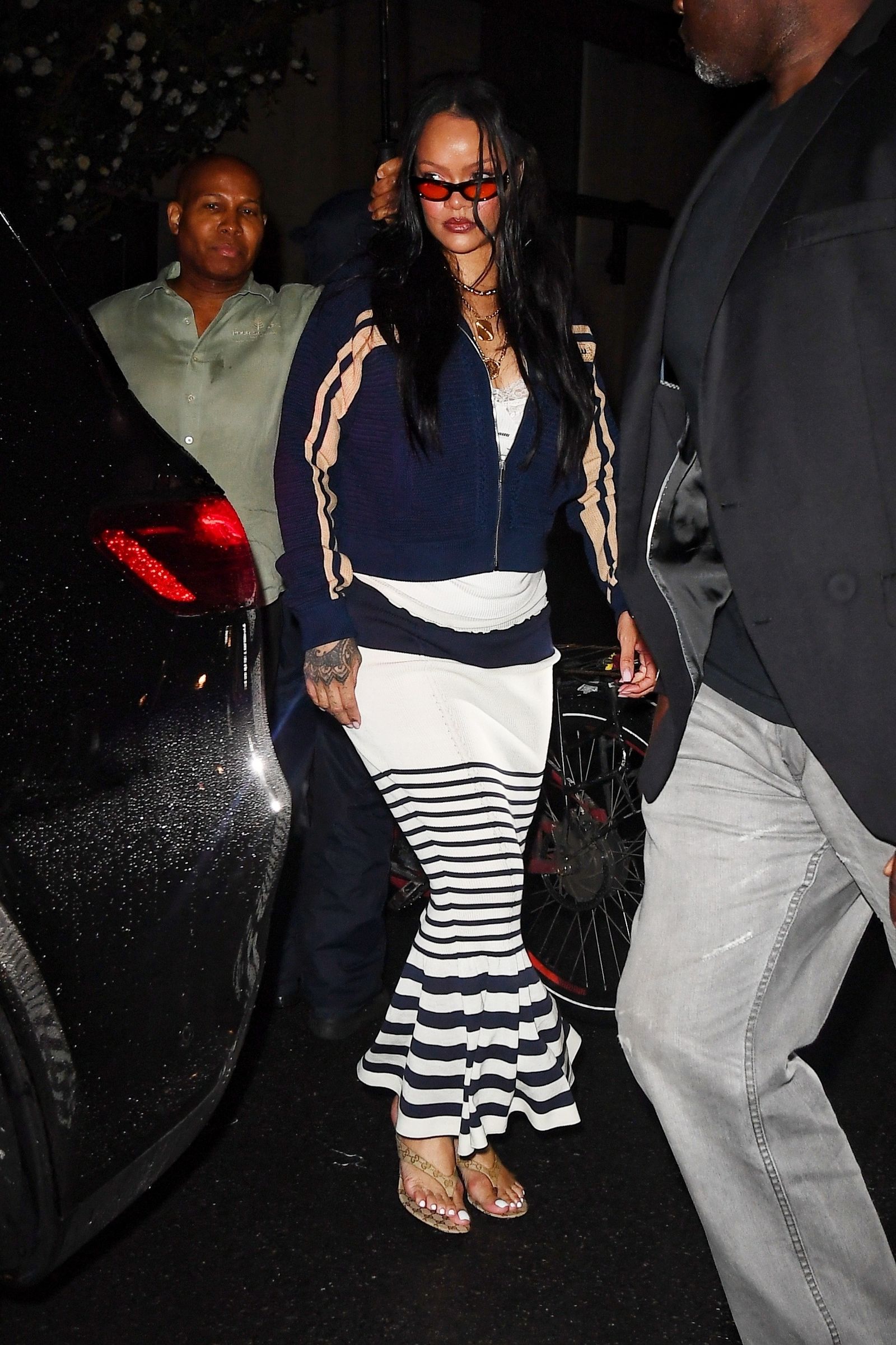 EXCLUSIVE New York NY Rihanna was spotted out for dinner in New York City serving another standout fashion moment. The...