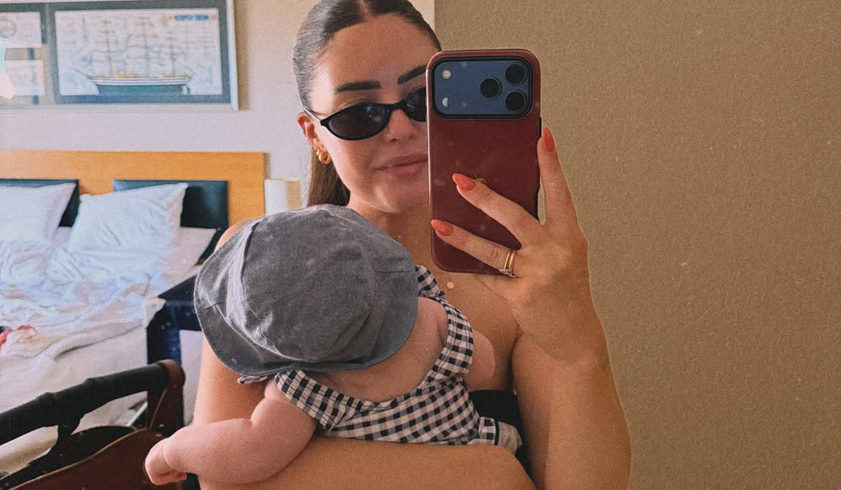 Bonnie Ryan's first holiday with daughter Winnie. Pic: Bonnie Ryan Instagram