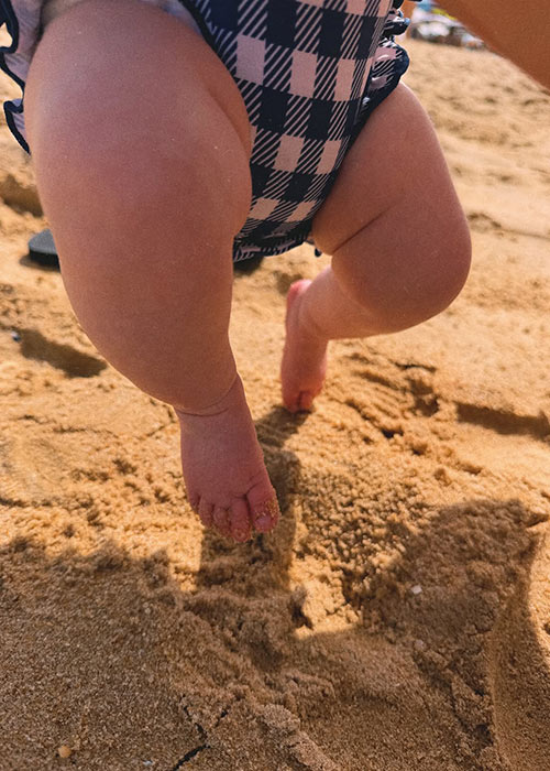 Bonnie Ryan's first holiday with daughter Winnie. Pic: Bonnie Ryan Instagram 