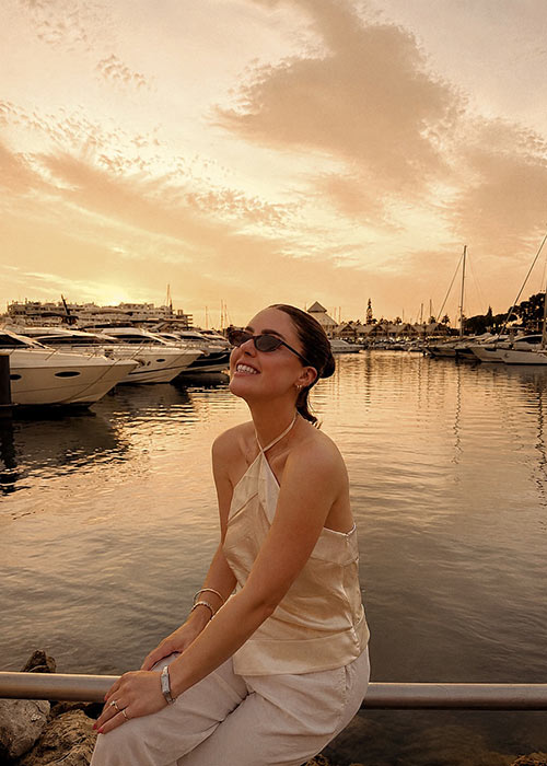 Bonnie Ryan's first holiday with daughter Winnie. Pic: Bonnie Ryan Instagram 
