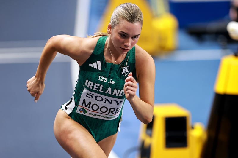 Emma Moore will be gunning for a top-three finish in the 800m. Photograph: Morgan Treacy/Inpho