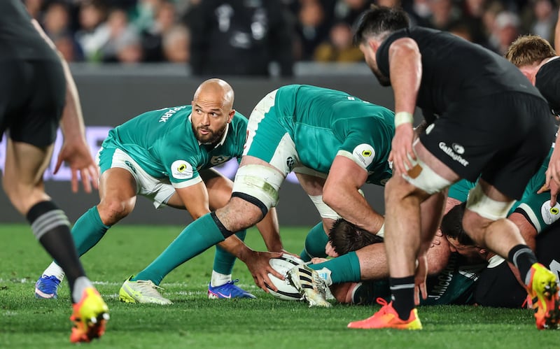 Ireland's Jamison Gibson-Park was called upon to kick just four times against the All Blacks at Eden Park last Saturday. Photograph: Ben Brady/Inpho