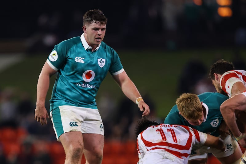 Ireland's Billy Bohan against Japan. Photograph: Ben Brady/Inpho