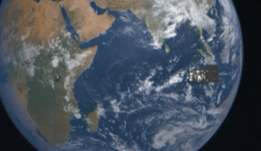 Earth and Proba-3’s Coronagraph play hide and seek