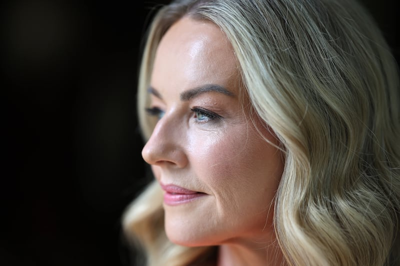 Claire Byrne at The Shelbourne Hotel, Dublin. Photograph: Dara Mac Dónaill 