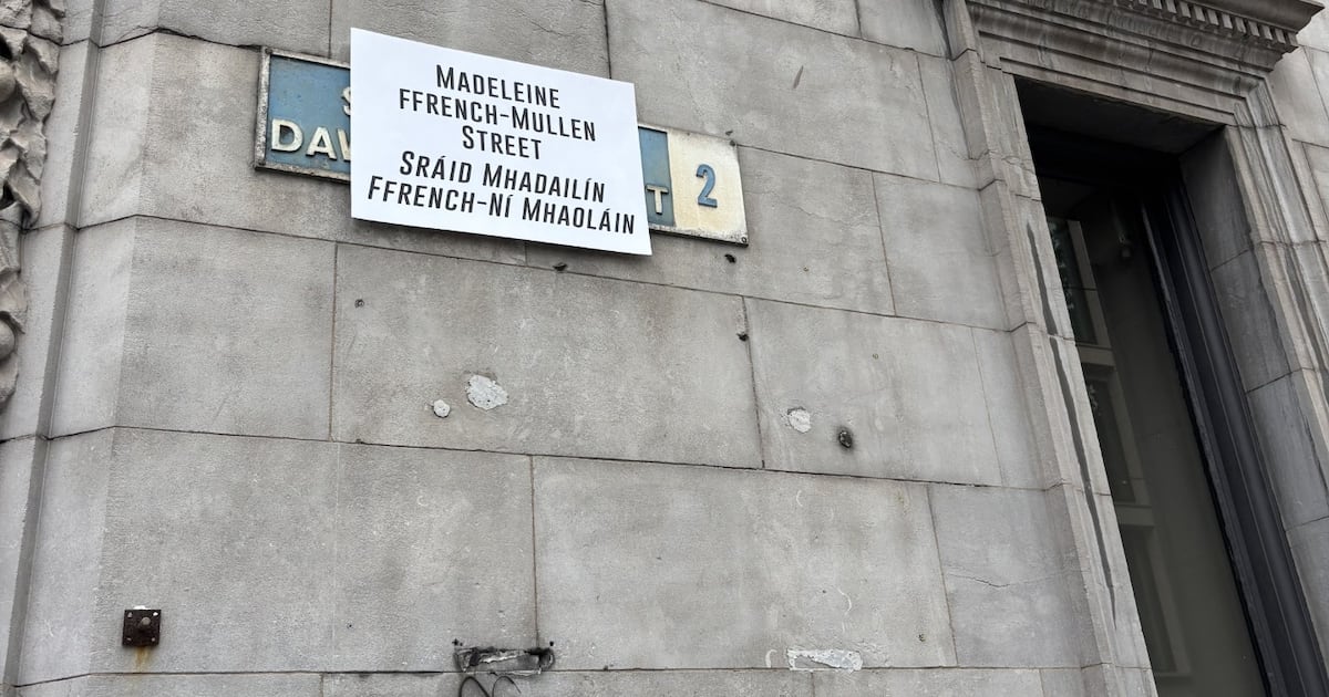 Signs used to ‘rename’ Dublin streets with colonial links will be removed by council – The Irish Times