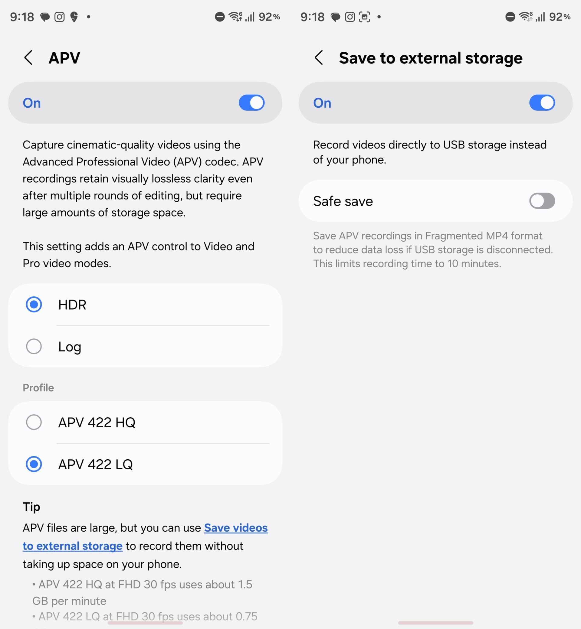 Galaxy Z Fold 8 Ultra APV codec