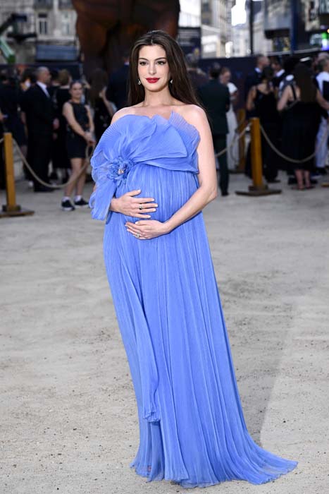 Anne Hathaway attends the world premiere of "The Odyssey" at Odeon Luxe Leicester Square. Pic: WireImage