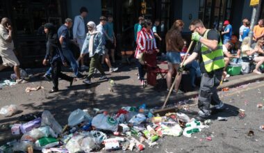 Bottles, cans and debris litter streets after Twelfth parades in Belfast – The Irish News