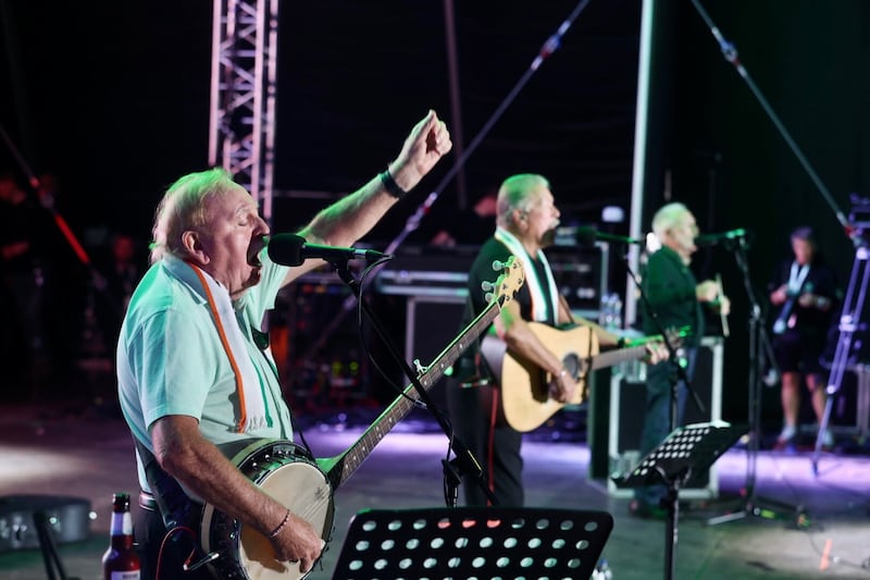 The Wolfe Tones played at the Féile an Phobail concert in the Falls Park in west Belfast earlier this year. Picture Mal McCann