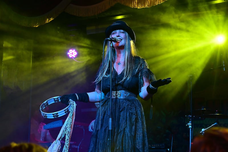 Siobhan Kennedy-Perri performing as Stevie Nicks in the tribute band Mack Fleetwood at the Empire Music Hall in Belfast. Photograph: Arthur Allison/Pacemaker Press