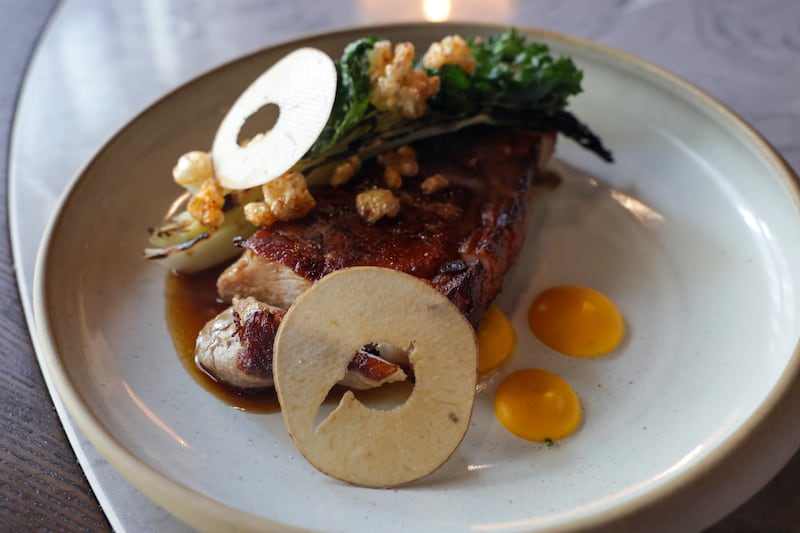 Andarl rare breed chop at a starter at Black Sheep