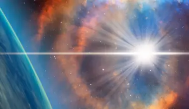 A supernova in space
