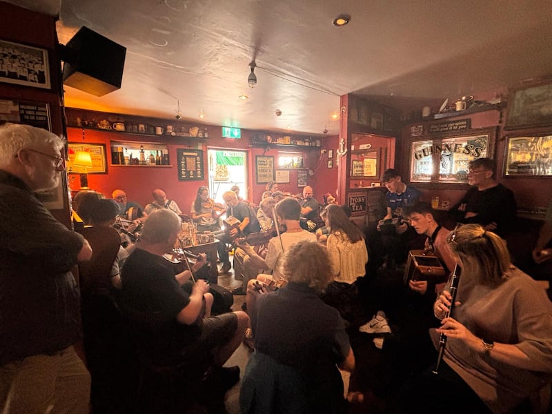 A traditional music session in O’Loughlin’s, Miltown Malbay.